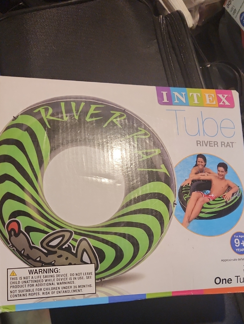 2916  Intex River Rat Beach Lounge Pool Tube 48" Inflatable Float Swimming Lot 2